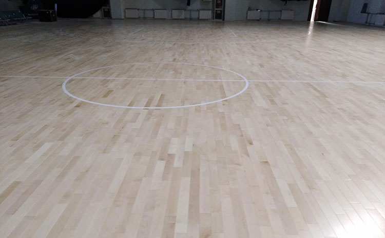 學校舞臺木地板雙層龍骨結構
