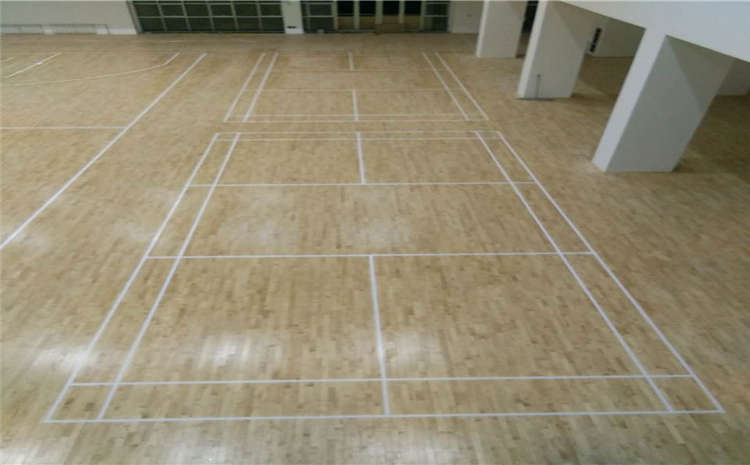 楓木籃球場木地板雙層龍骨結構